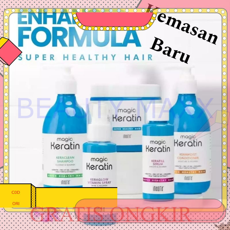 SHAMPO INAURA / CONDISIONER INAURA / INAURA MAGIA KERATIN 200ml Shampoo | Conditioner ( TRF30 )