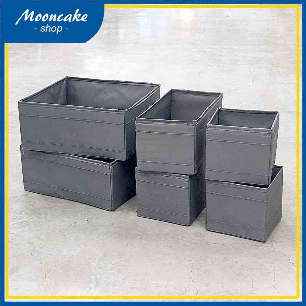 Storage Box Organizer Lemari pakaian Kotak set isi 6 Sekat Laci Skubb
