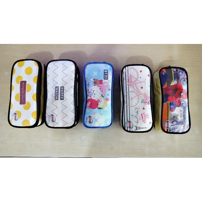 

(PCS) Kotak Pensil Kain Resleting AMG