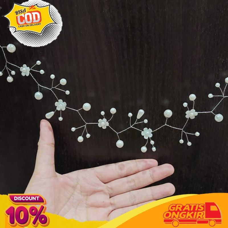 CUTE headpiece rambut/ hijab / bando hijab / hiasan kepala TREN