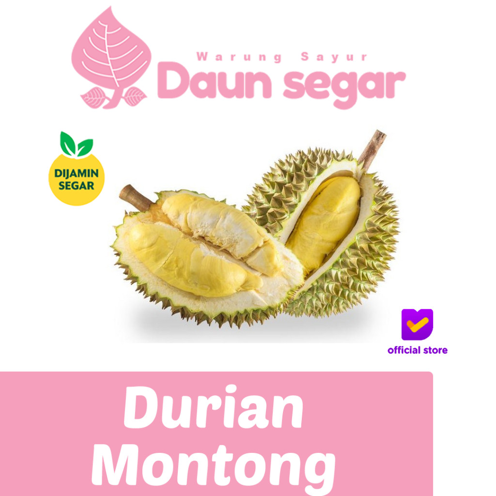 

Durian Montong Super Premium Per-Pack Duren Daging Tebal, Manis, Legit, Harum Tajam - Daun Segar
