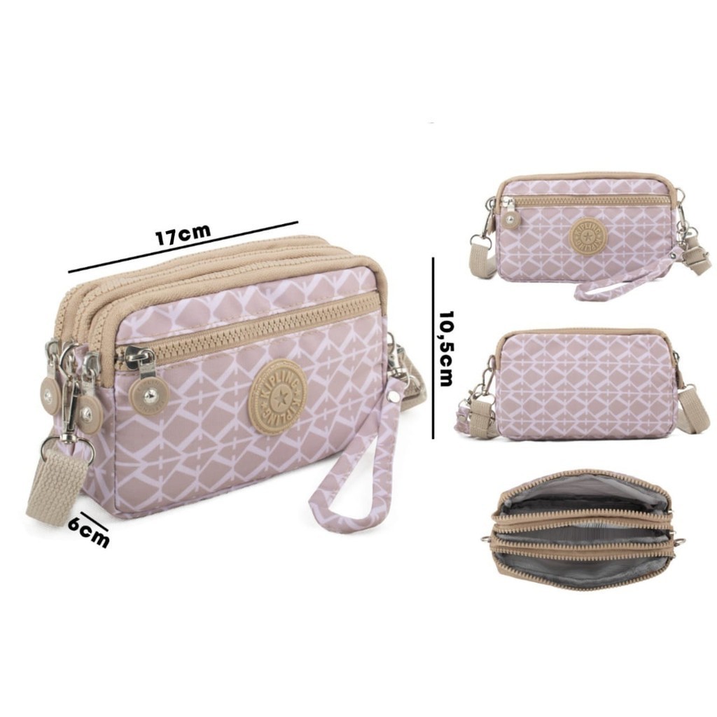 DEOBAGS TAS SELEMPANG  WANITA MINI/ DOMPET HP  SELEMPANG WANITA  / DOMPET HP 4 RESLETING MOTIF / TAS