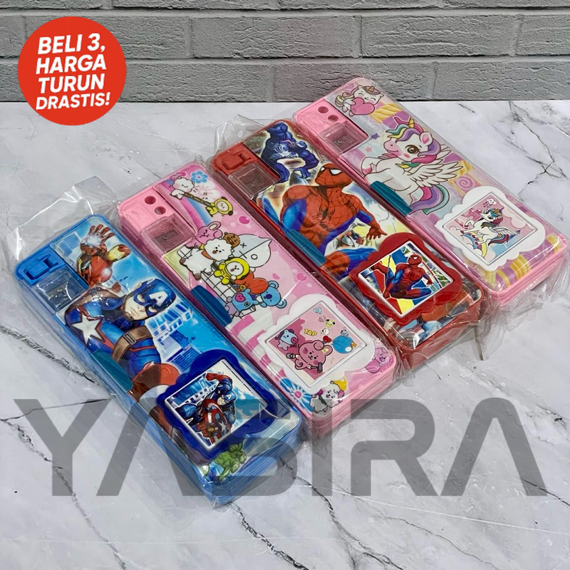 

SATUAN 1 PCS Tempat Pensil Magnet Kalkulator Karakter Lucu