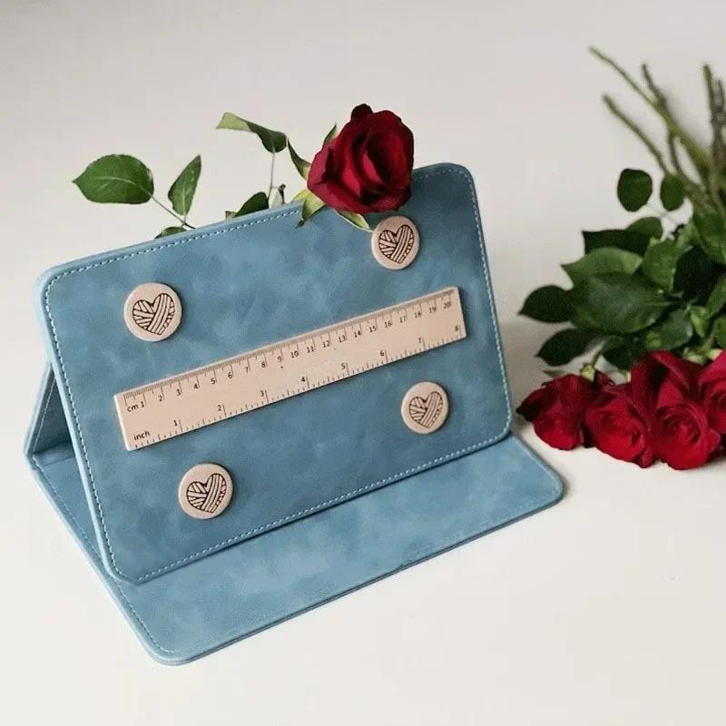 

Knitting Pattern Holder Crochet Pattern Chart Holder Easy To Fix Foldable Magnetic Pattern Holder for Crochet & Knitting