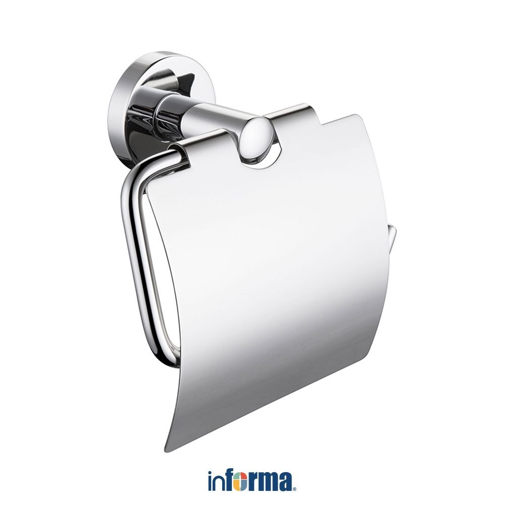 Informa Holder Tisu Toilet Roll - Silver Tissue Holder Tempat Tisu Gulung Kamar Mandi Wadah Penyimpa