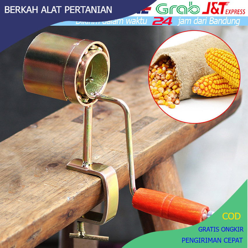 Alat Perontok Pemipil Jagung Kering Manual Hand Crank Perontok Pengupas Jagung Alat Pipil Jagung