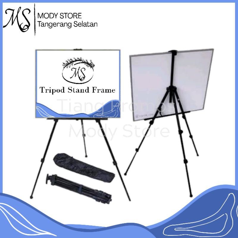 Stand Tripod Frame / stand frame foto wedding / standing frame besi