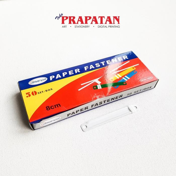 

Acco Plastik / Paper Fastener 50 pcs Putih Polos - Acco Polos Plastik