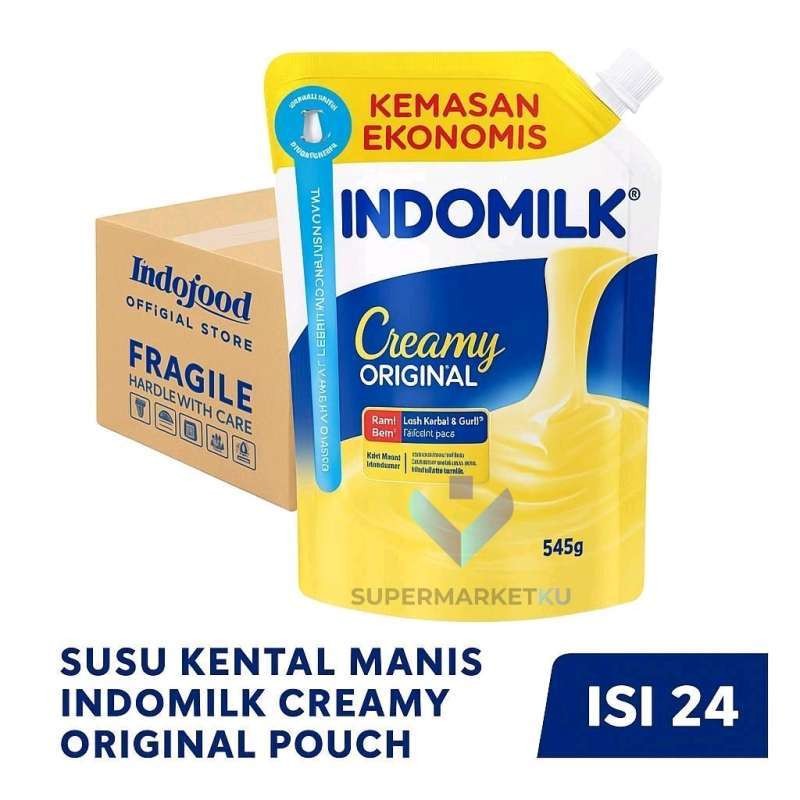 

Indomilk Krimer Kental Manis Putih Original 1 Karton 24 x 545 gr