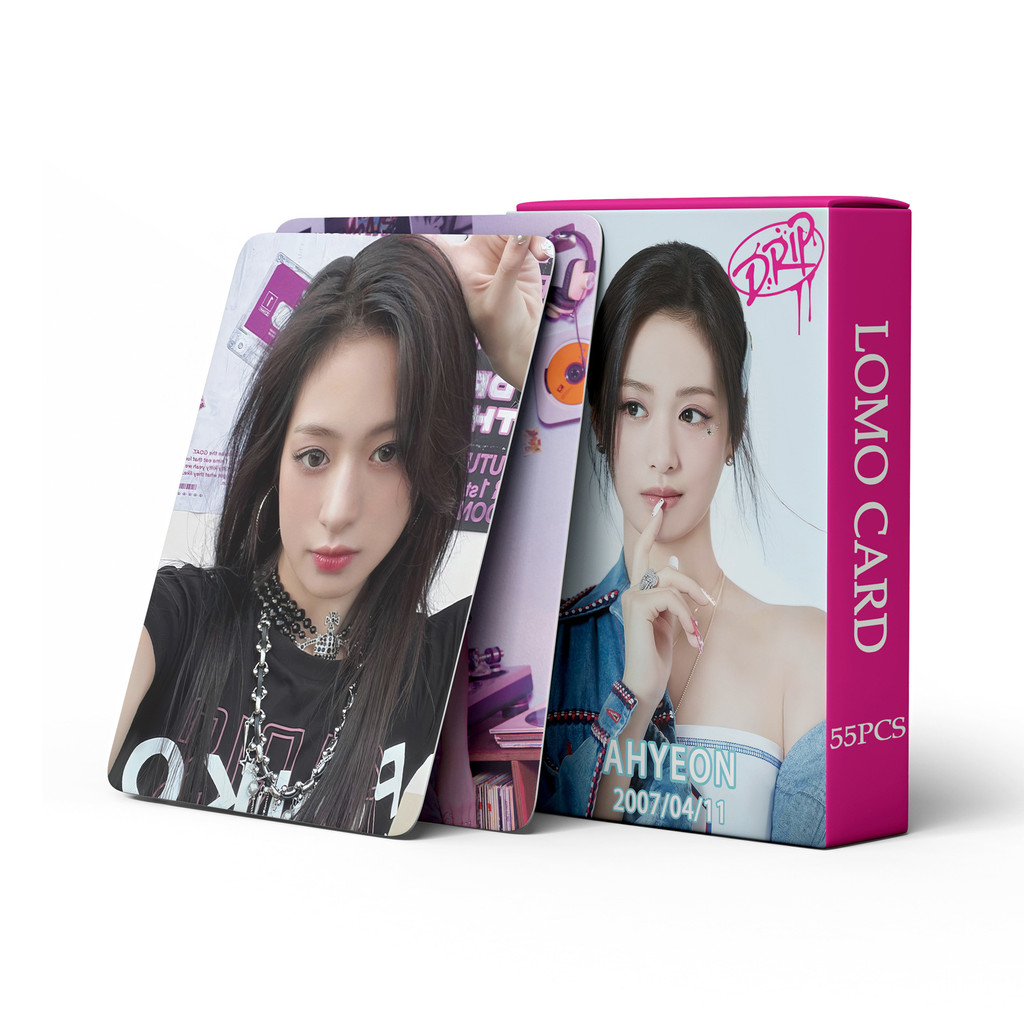 

55 Pcs in Stock BABYMONSTER AHYEON DRIP BABY MONSTER Celebrity Fan Collection Card Postcard Photo Card LOMO Card Gift