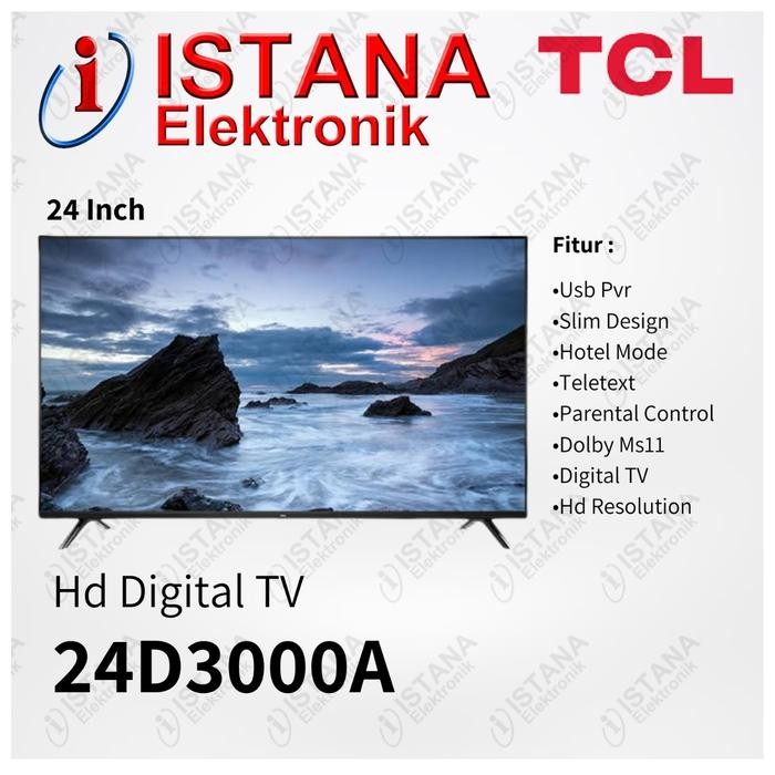 TCL LED 24 INCH HD DIGITAL TV 24D3000A