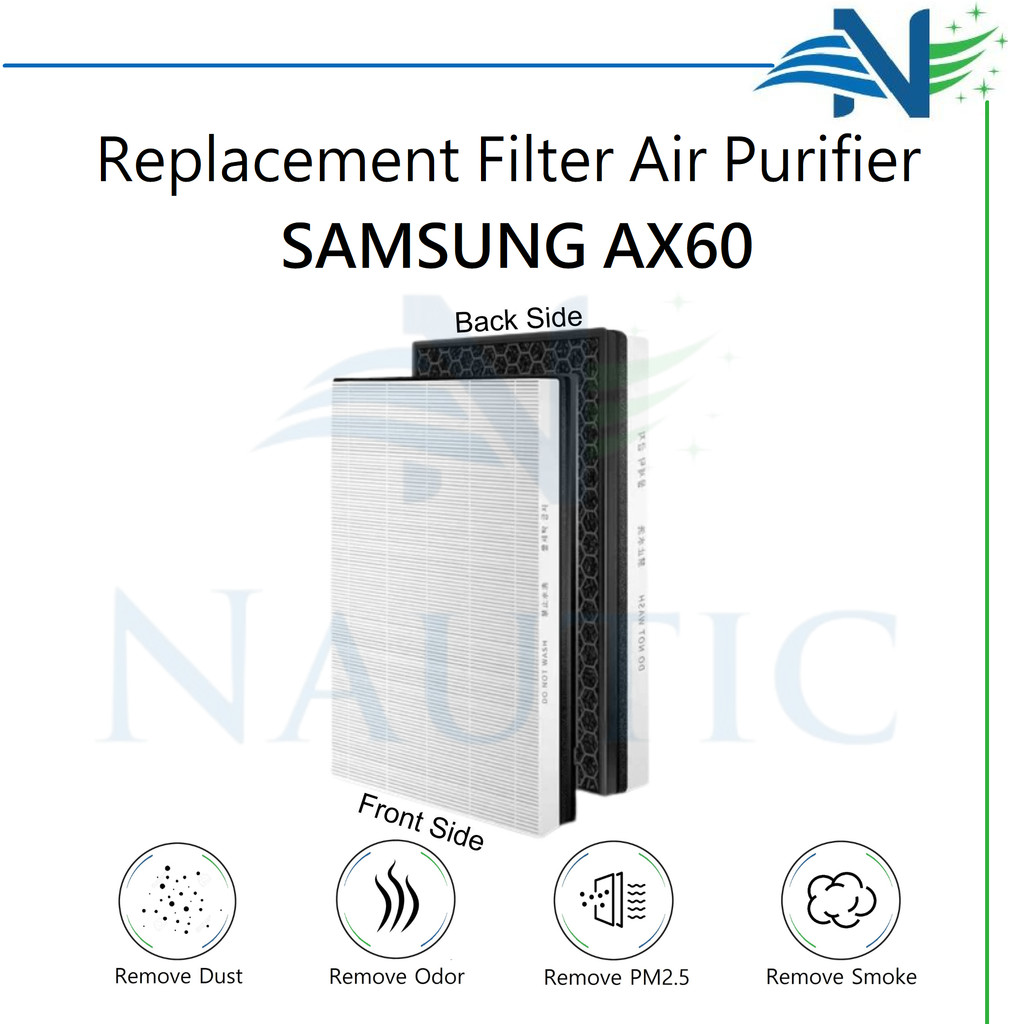 Filter Samsung Air Purifier Ax60 Ax60R Ax60R5080Wd Ax5000 Replacement