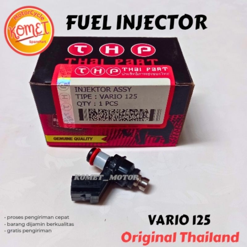 NURYANTO.SHOP [KOMET] INJEKTOR INJECTOR VARIO 125 FI / VARIO 125 LED 2012 / 2019 - 6 HOLE [ORIGINAL 