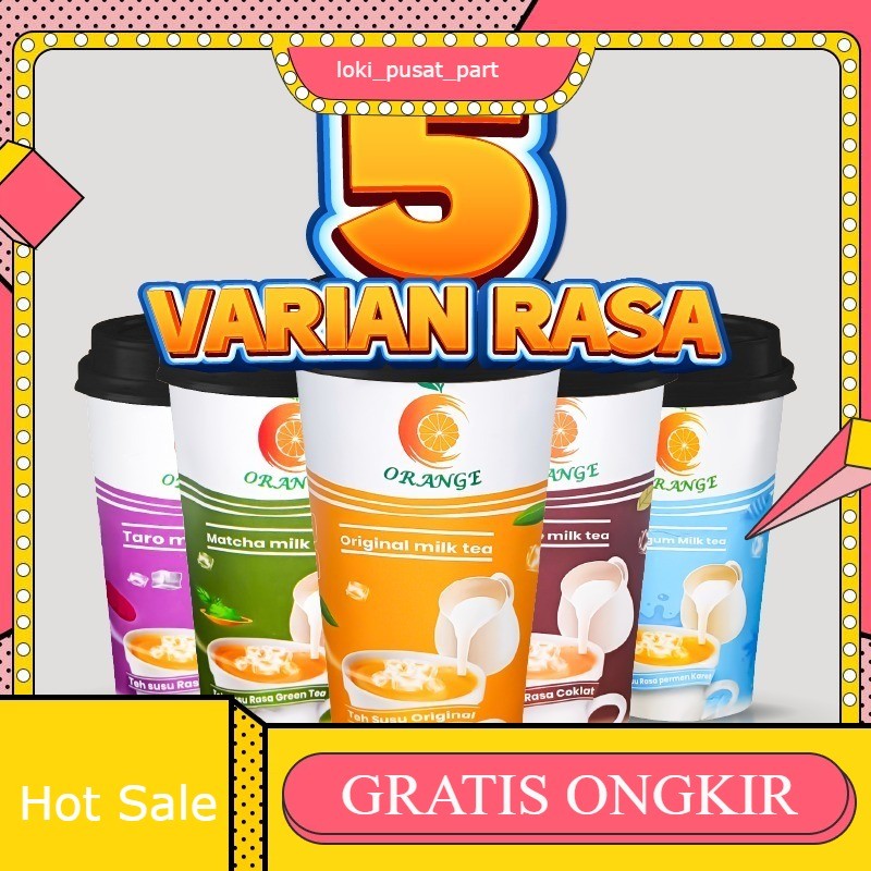 

Bubuk Minuman + Cup Rasa PLAIN 250gr Serbuk Minuman Kekinian Matcha Coklat Milk Tea