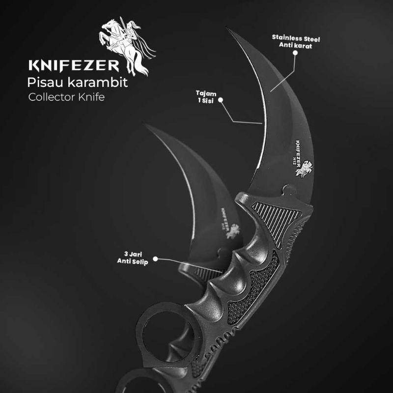 Pisau Outdoor Survival Pisau Karambit Cs Go Original
