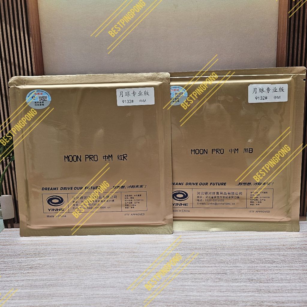 Yinhe Moon Pro Karet Rubber Bet Pingpong tennis meja