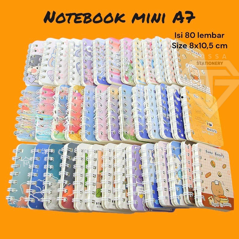 

Buku Mini 80 Lembar Ring A7 Motif Acak