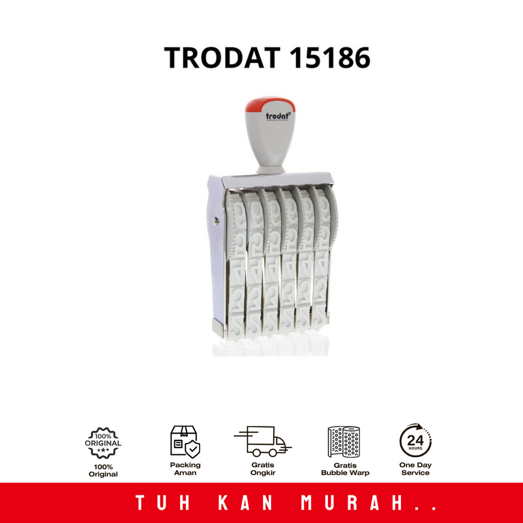 

STEMPEL ANGKA 6 DIGIT TRODAT 15186 - 18 MM