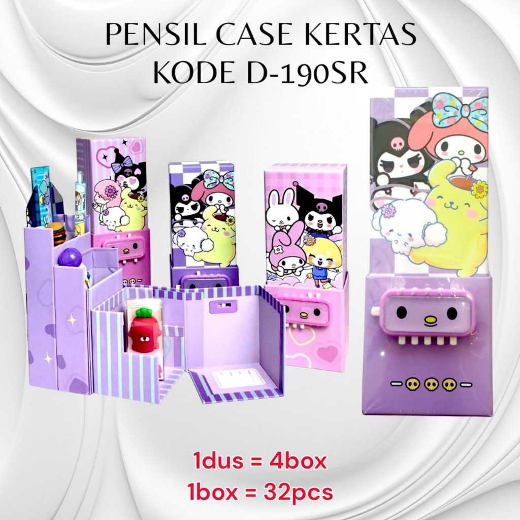 

[SDW] pekanbaru/Pensil Case / Tempat pensil kertas kode tingkat D-190 SR MOTIF SANRIO