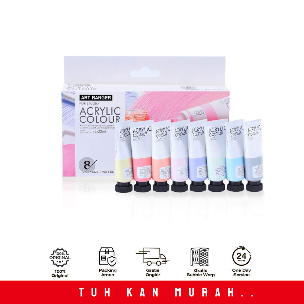 

V-TEC ART RANGERS 8 COLOR 22ML-REGULER FEA0822T-R