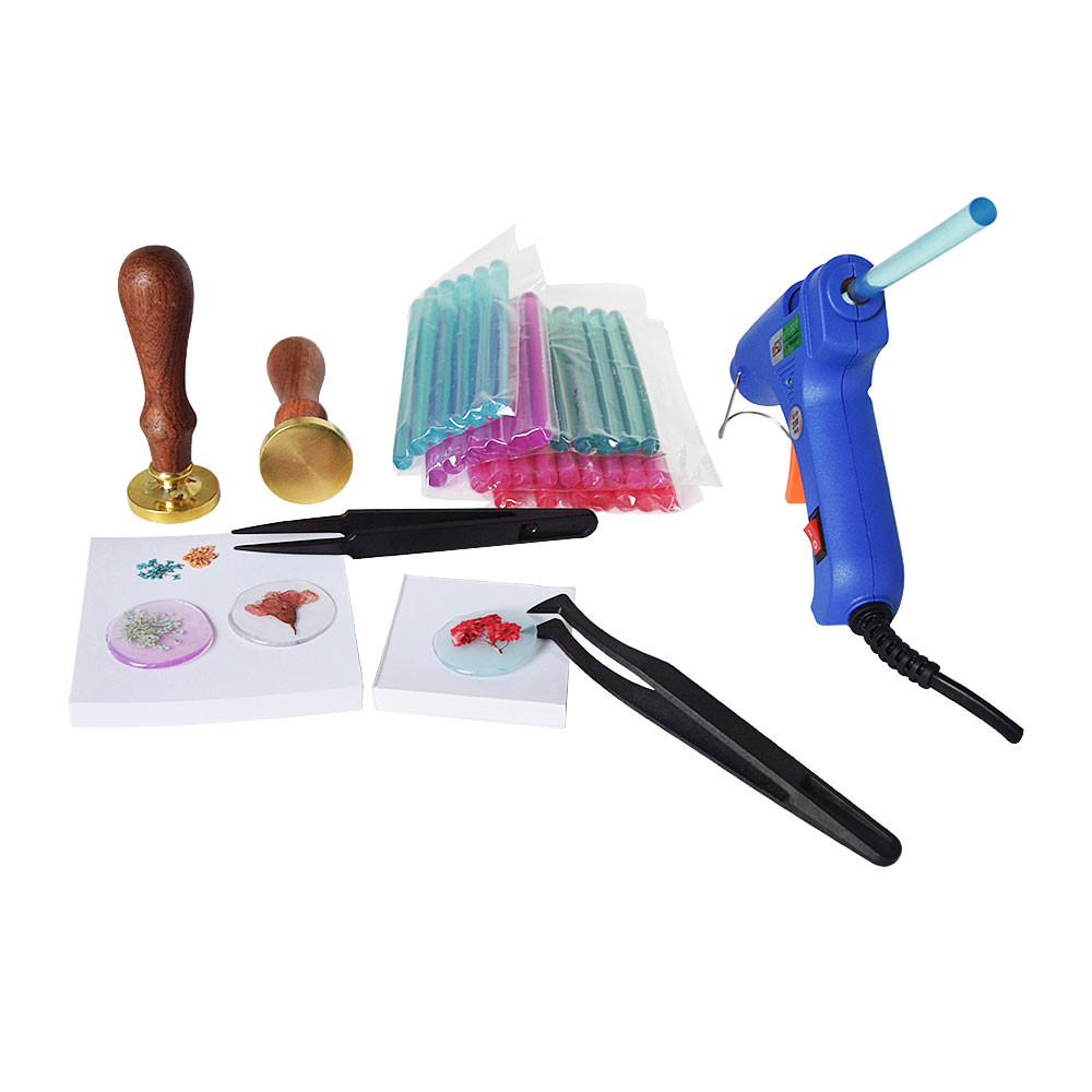 

Diy colored transparent wax seal stick glue gun for wax stamp 7mm