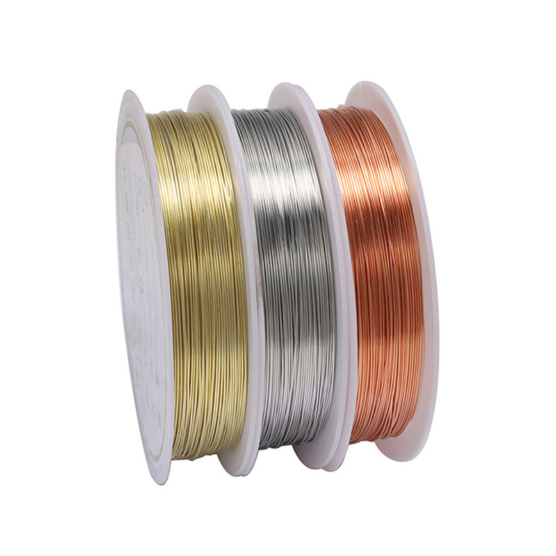 

0.2/0.3/0.4/0.5/0.6/0.8/1mm Sturdy Copper Wire Beading Wire DIY Jewelry Making For Bracelets Necklaces Accessories Supplies