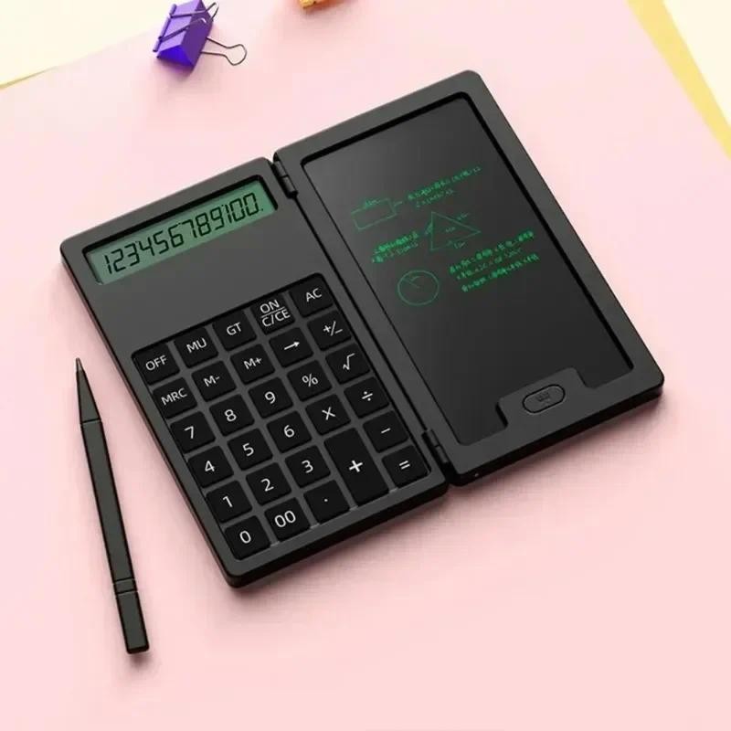 

Compact Folding Writing Board with 12 Digits Scientific Calculator and Large LCD Screen for Students