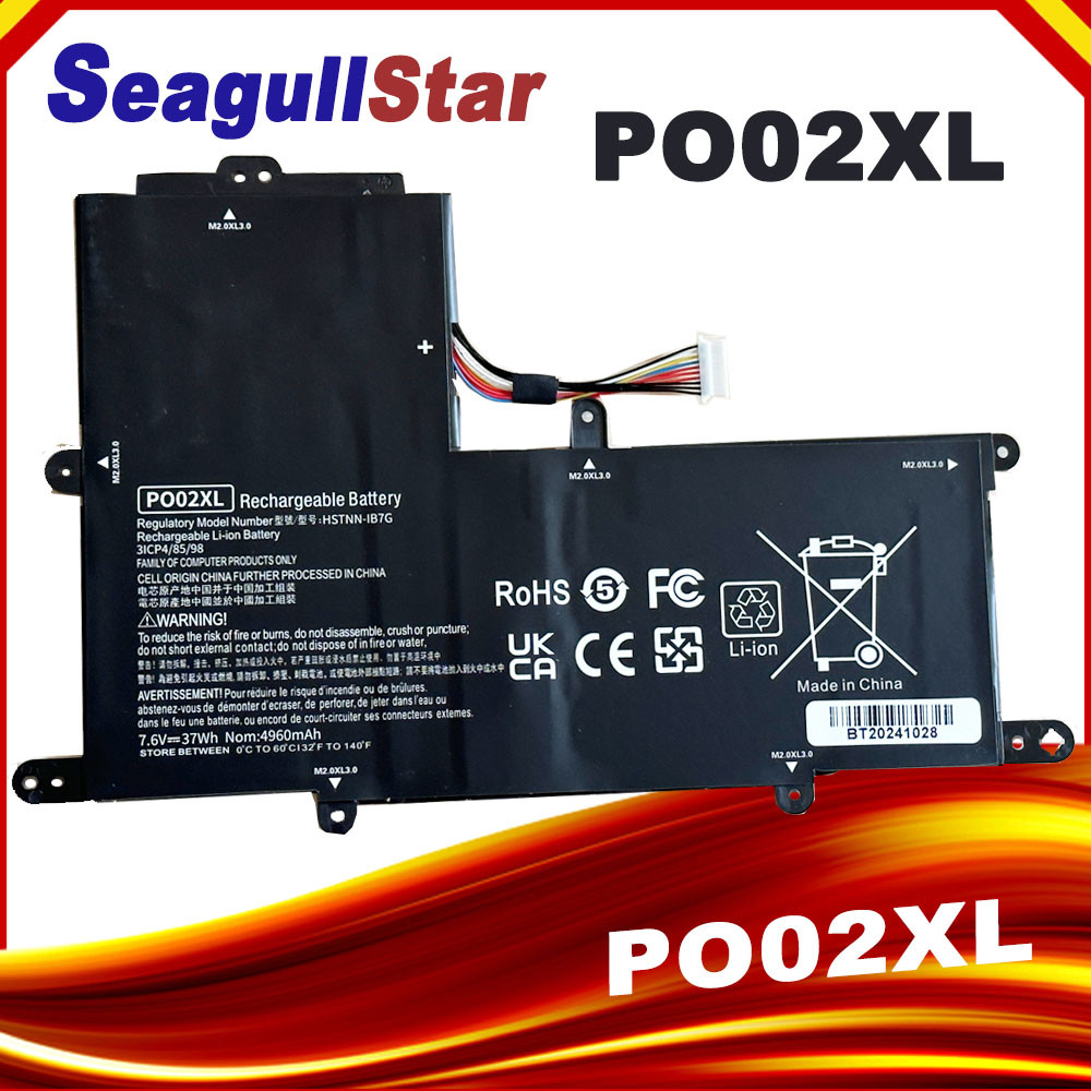 PO02XL Battery For HP Stream 11-R 11-AH 11-AK 11-Y Pro G2 G3 G4 G5 11-Y020WM 11-R014WM 824560-005 82