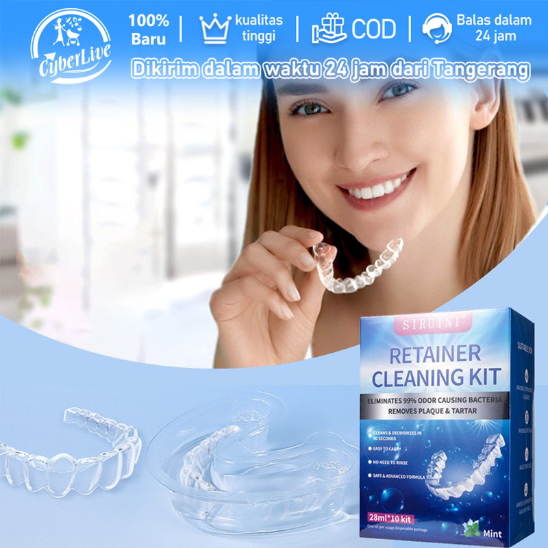 Isi 10 Pembersih Gigi Palsu / Pembersih Gigi Palsu Lepas Pasang