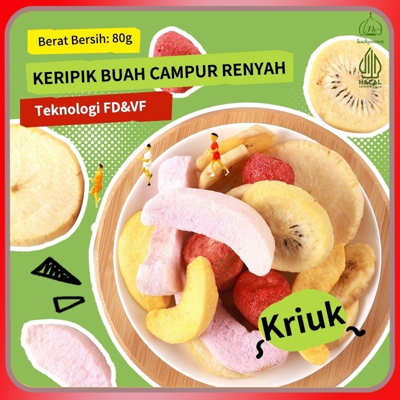 

Keripik Buah Campur Renyah Halal 80g