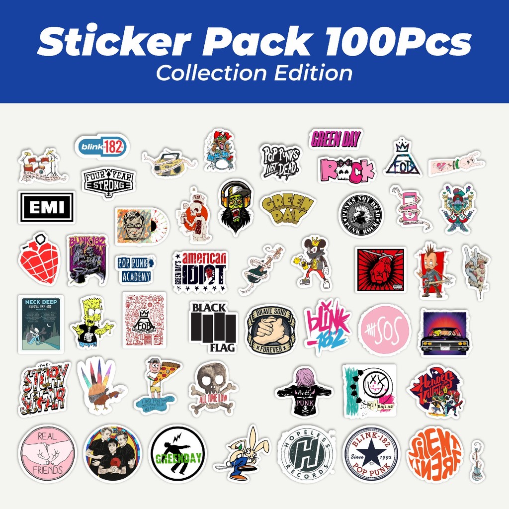 

Hot Stiker Pop Punk Art Mix Lucu Anti Air Stikers Berperekat Waterproof Sticker Decal Buat Motor Helm Buku Journal Koper Casing HP Laptop Botol Minum