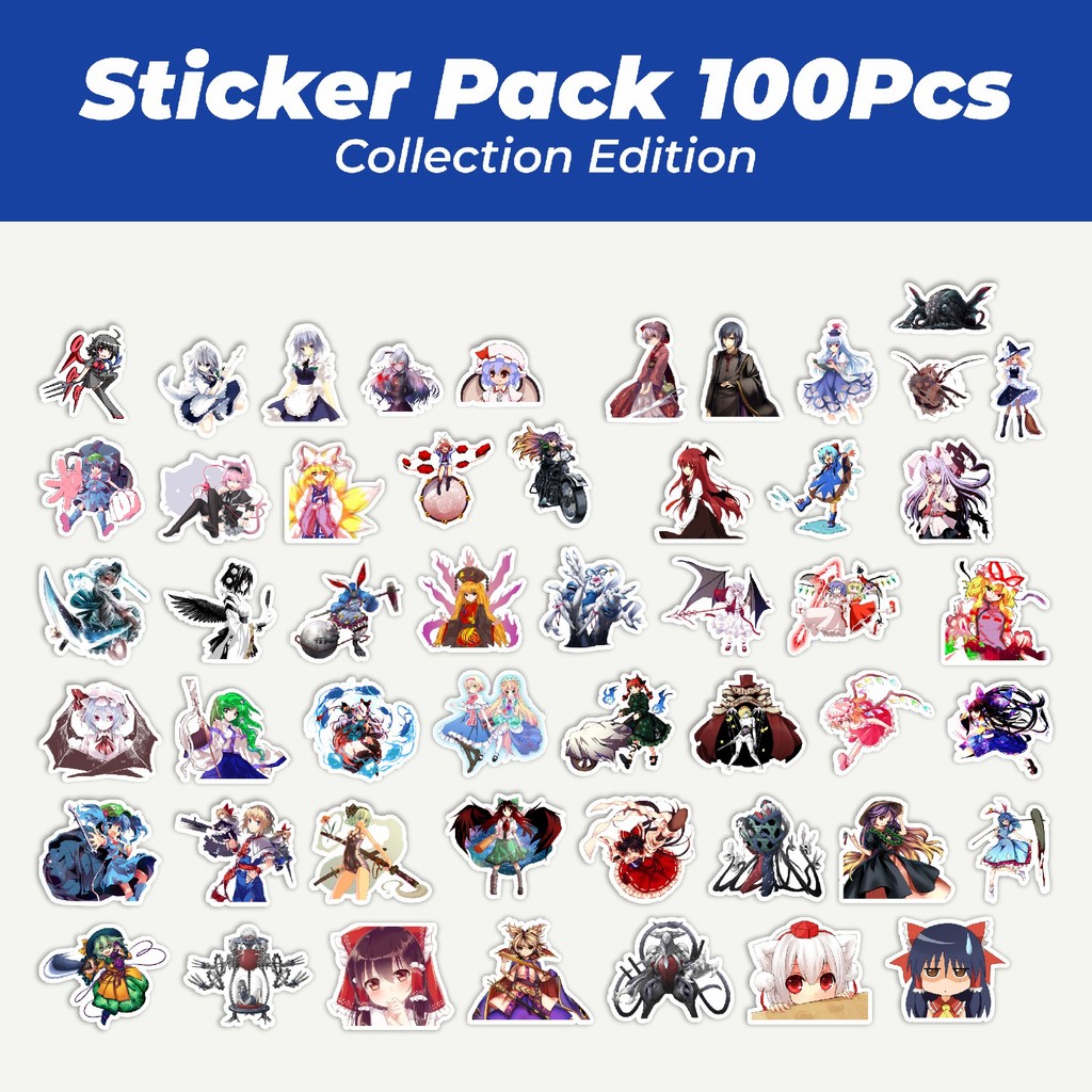 

Hot Stiker Game Series Touhou Project Karakter Mix 5 Lucu Anti Air Stikers Berperekat Waterproof Sticker Decal Buat Motor Helm Buku Journal Koper Casing HP Laptop Botol Minum