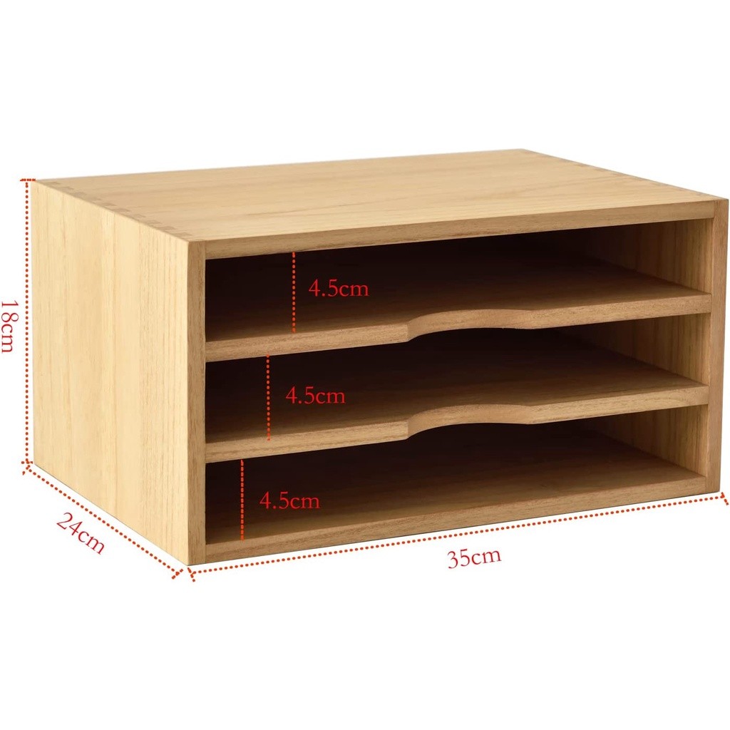 

ARFSHOP Nanhayu Dokumen - Rak File 3 Susun Kayu Rak Kertas Dokumen F4 A4