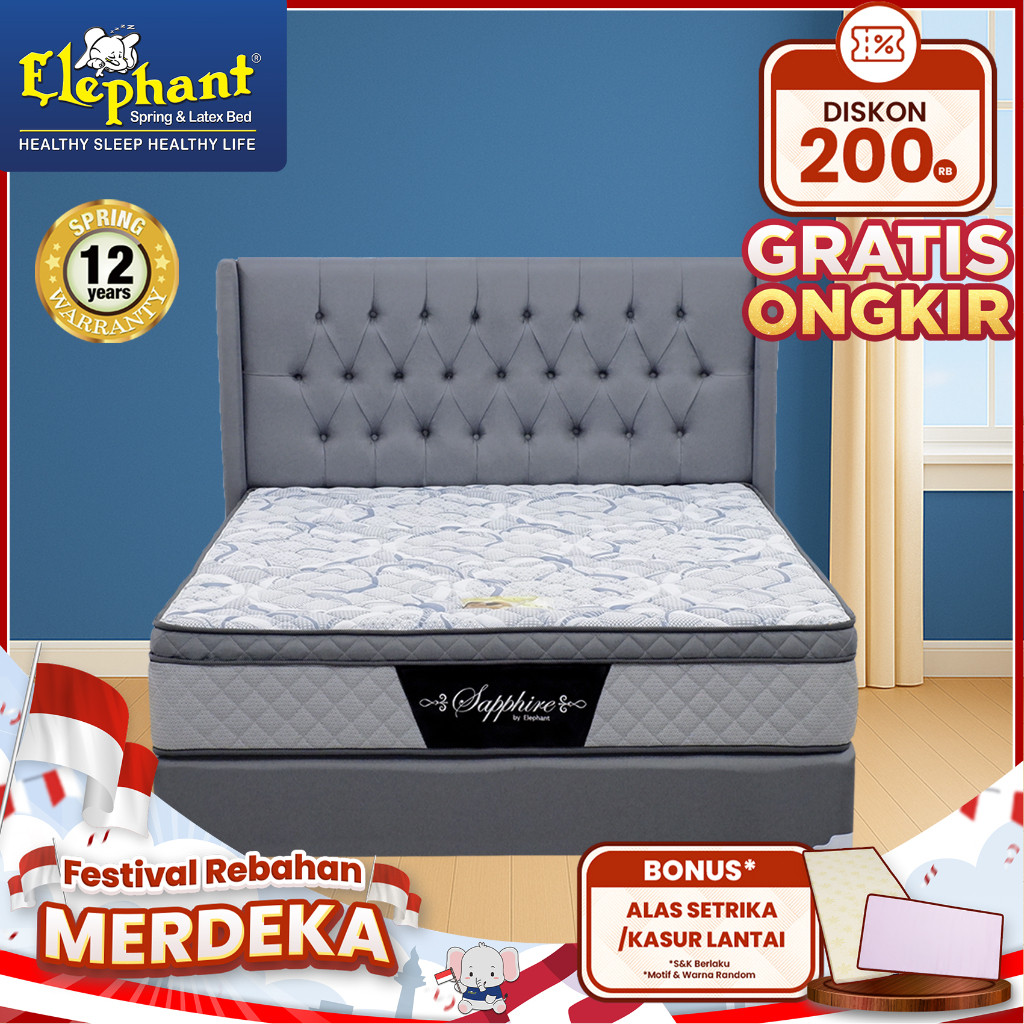 Kasur Springbed Saphire Komplit Set by Elephant Springbed