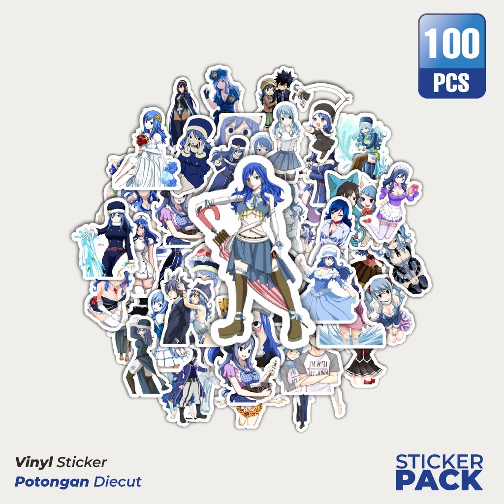 

Super Hemat! 100 PCS Stiker Anime Series Fairy Tail Karakter Juvia Lockser Waterproof Aesthetic- Untuk Laptop, Motor, dan Helm - Paper Stationery Pack