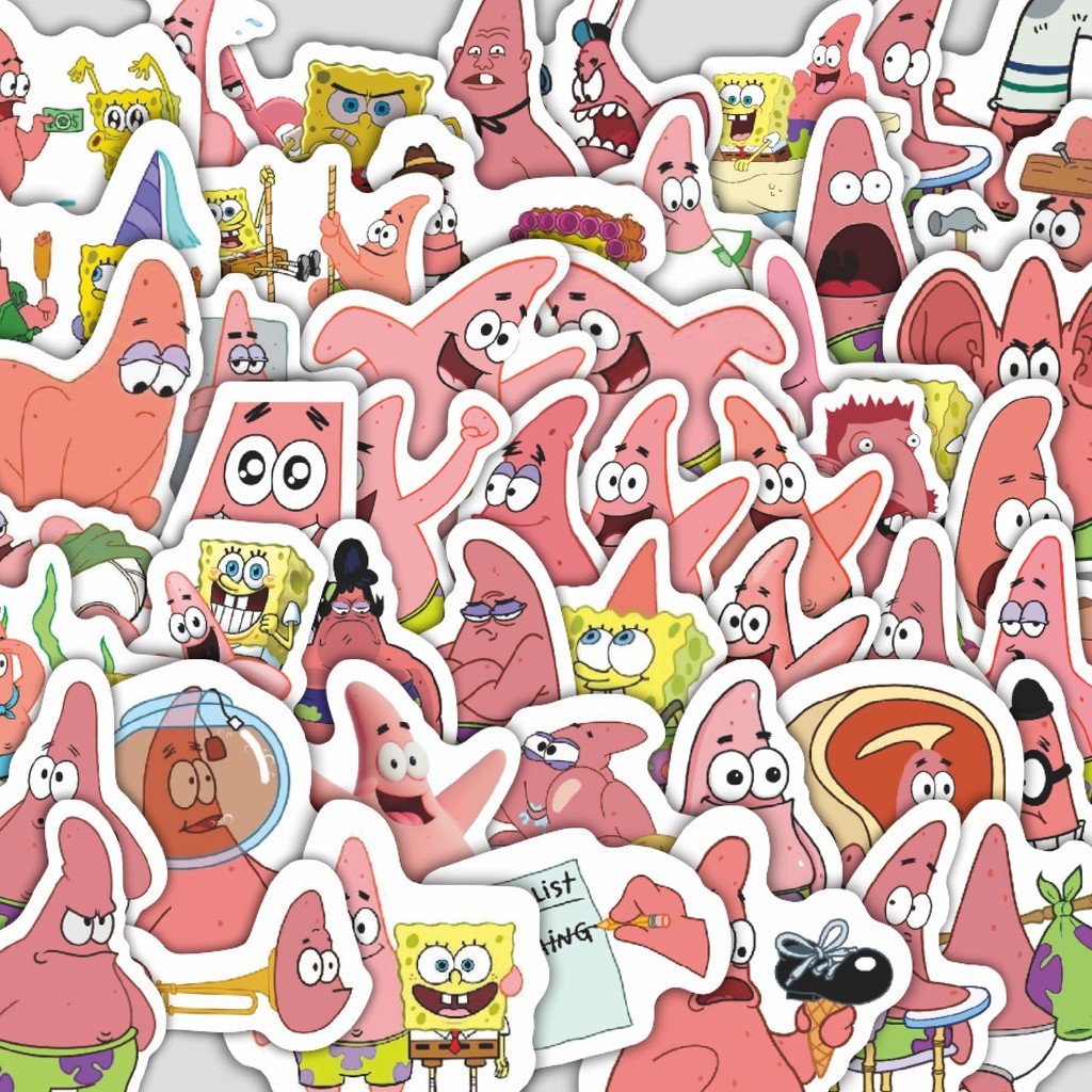 

Stiker Cutting Pack Stiker Kartun Patrick Star V2 Isi 100Pcs Series Aesthetic Lucu Keren Untuk Koper Bahan Vynil