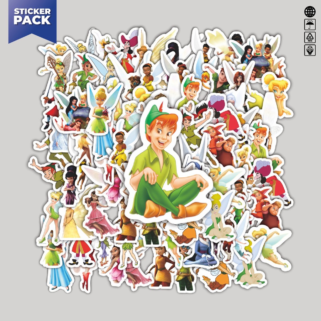 

[100PCS]Stiker Pack Stiker Tinker Bell V2 Aesthetic Vinyl Anti Air Dekorasi Sticker Laptop Buku Journal Koper Helm Casing HP Gitar Helm Skateboard