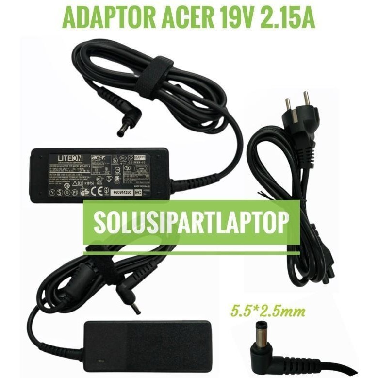 Adaptor Charger Casan Laptop Acer One 14 Z1401 Z1402 - 19V 2.1A Original