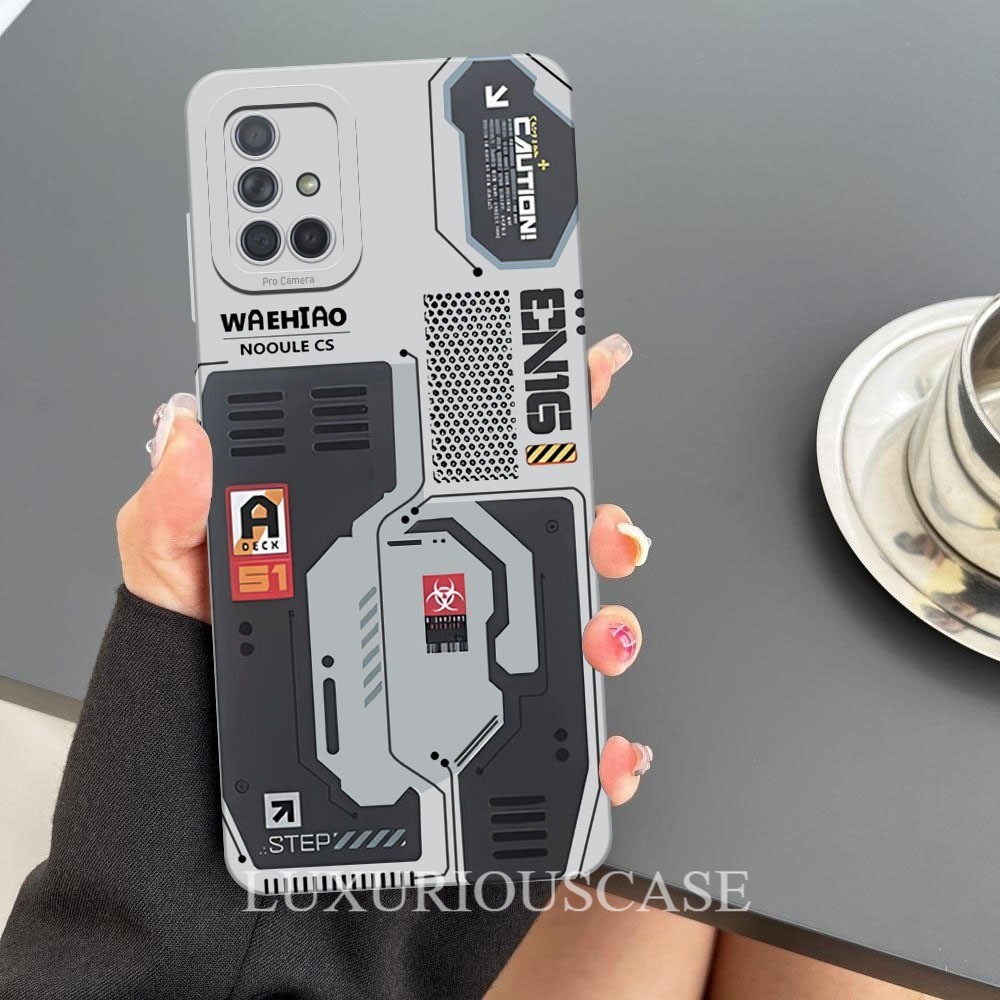 [01] Case Untuk Samsung A71 - Motif Mesin CPU Cyberpunk - Softcase Pro Camera, Casing HP, Pelindung 