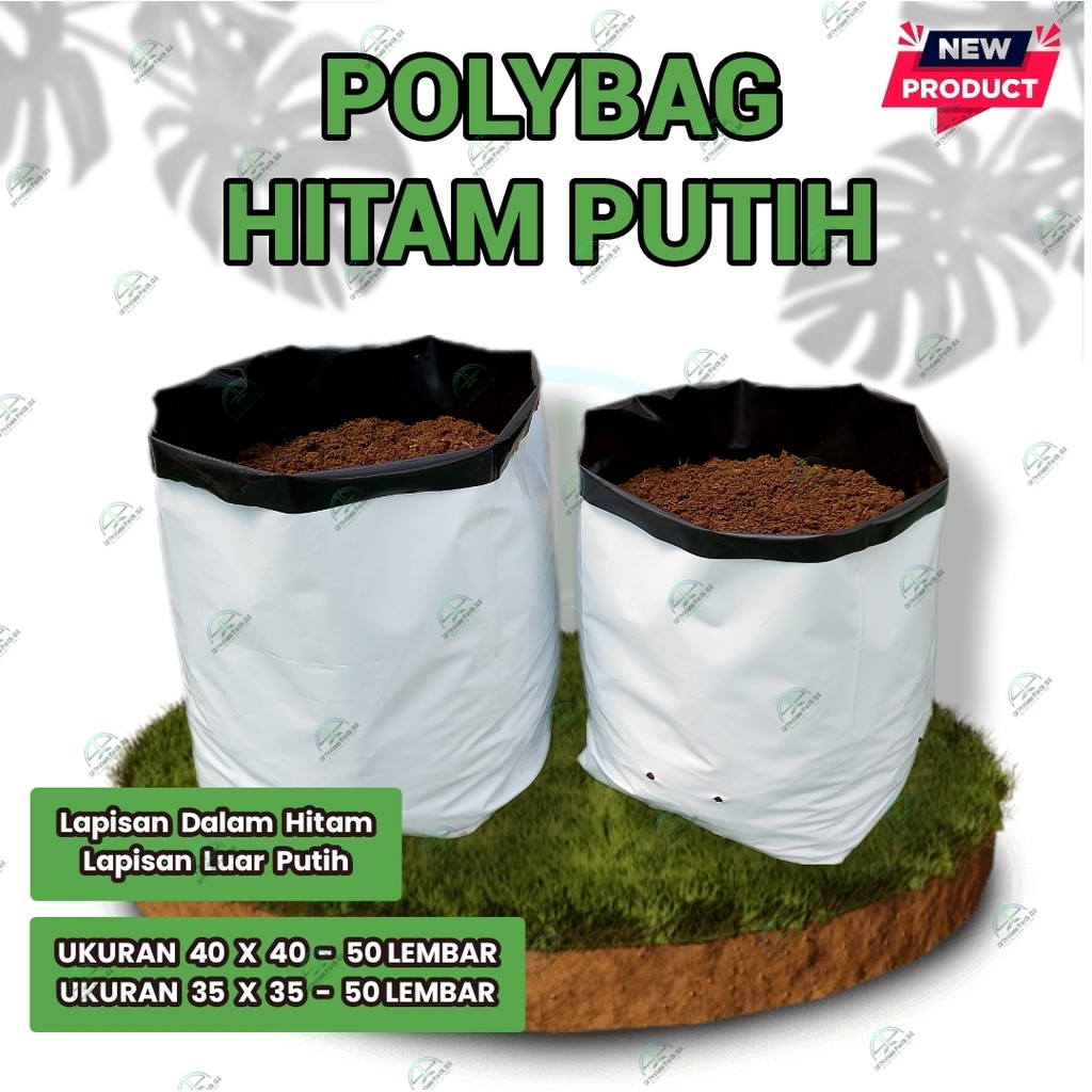 Polybag Putih Dual Layer  40x40