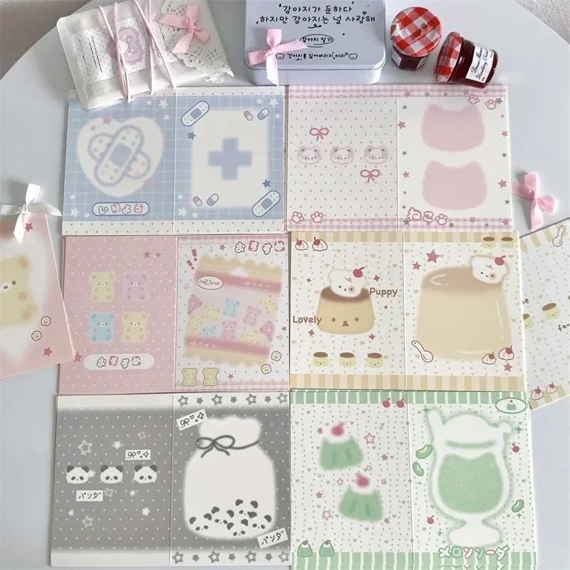 

10Pcs Korean INS Soft Cute Things Folding Back Card Kpop Idol 3-Inch Photo Card DIY Decor Packing Cardboard Girl Card Packaging