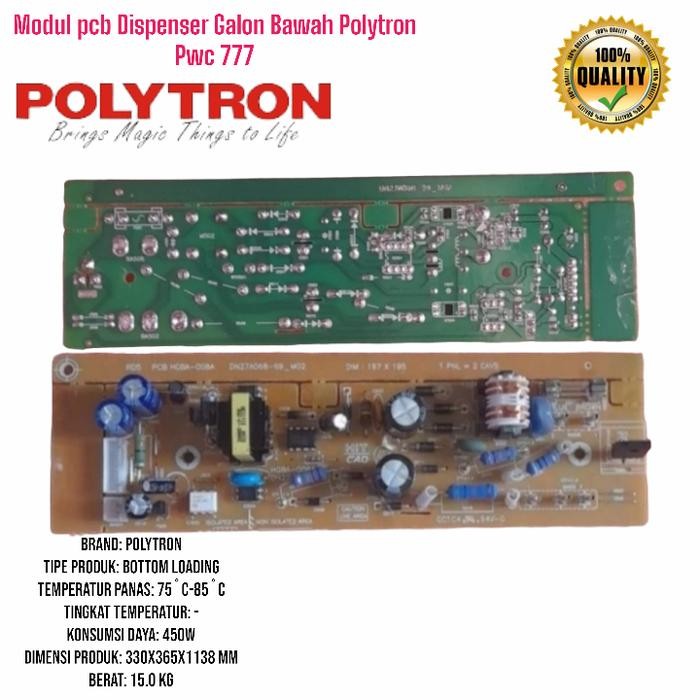 Modul pcb Dispenser Galon Bawah Polytron Pwc 777 100% Origianal