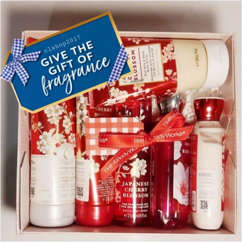 

BBW JAPANESE CHERRY BLOSSOM GIFTSET HAMPERS KADO HADIAH ULANG TAHUN BIRTHDAY GIFT PAKET HARI RAYA BINGKISAN SESERAHAN BESTSELLER BATH & BODY WORKS FULLSIZE