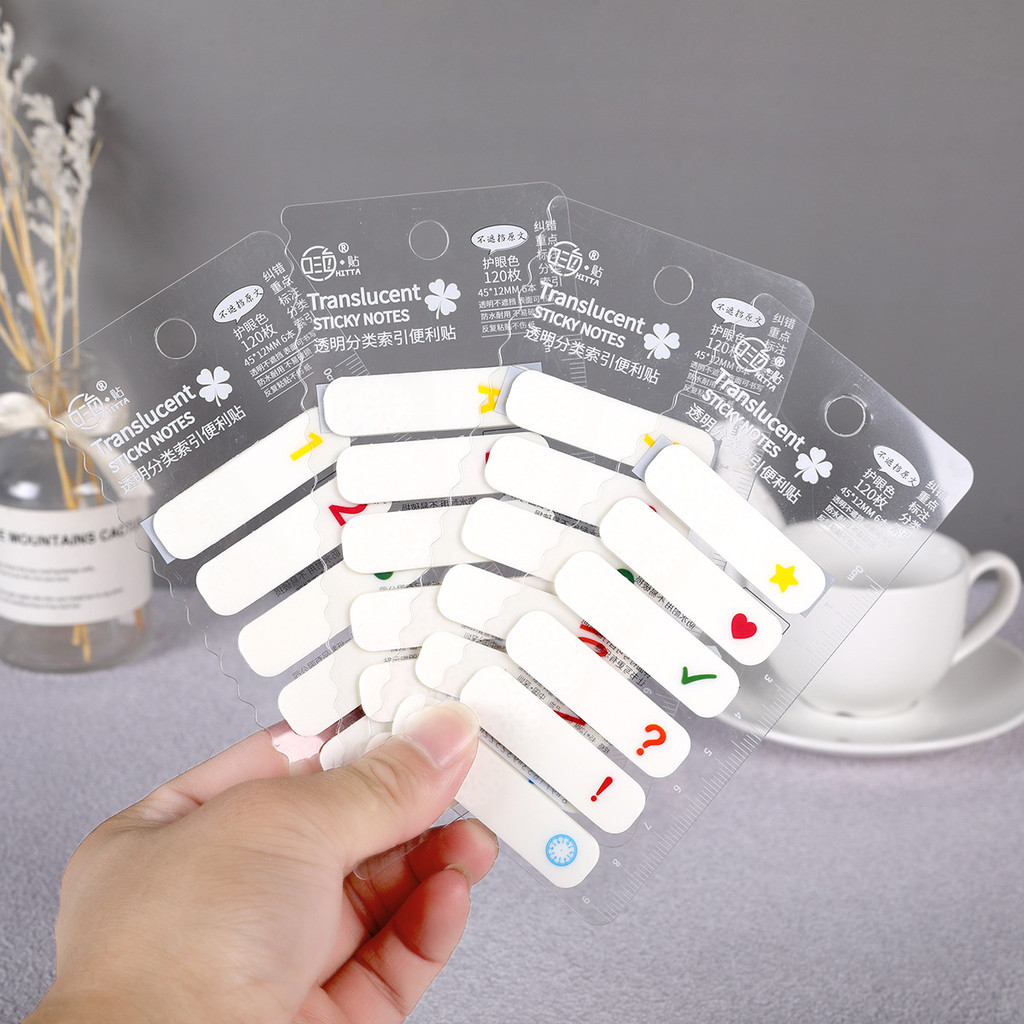 

Index Sticker Note Sticker Alphabet Numbers Transparent PET Plastic Sticker Classification for Students Stationary Memo Pad