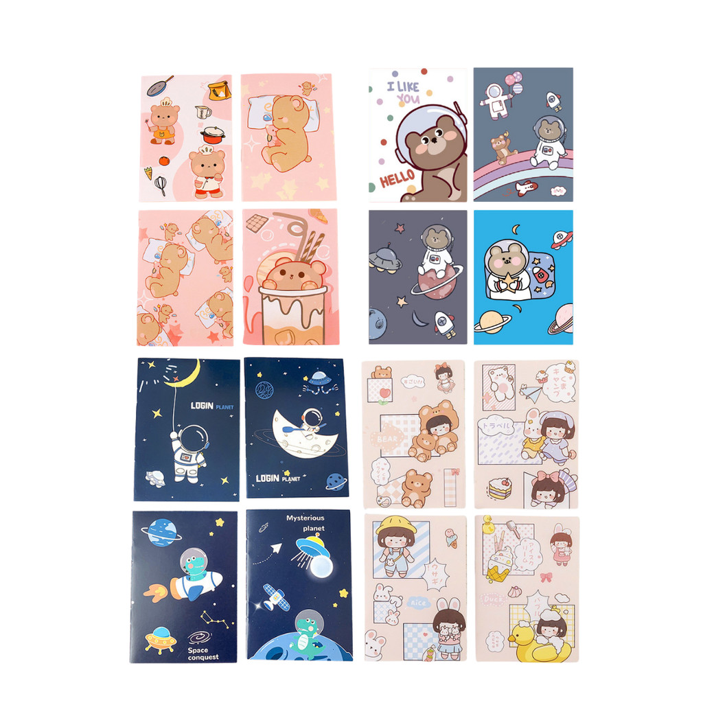 

MOKA Buku Tulis Mini Motif Cartoon / Notebook Kecil Motif Mk85