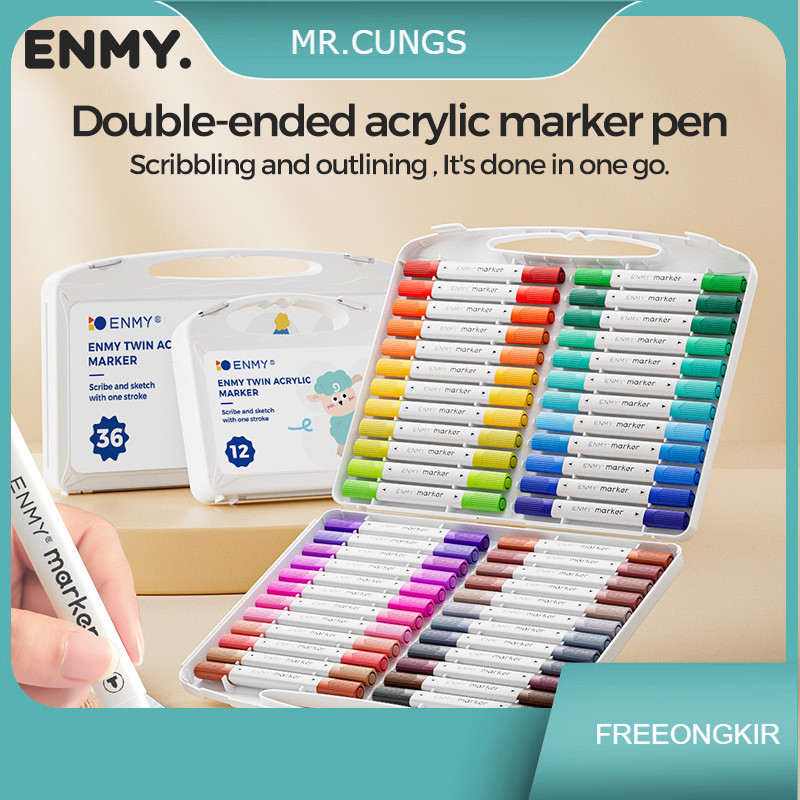 

ENMY Drawing Pen Spidol Marker Akrilik untuk Graffiti Set Color Box Kecil 36/48/60/80 Warna Menarik untuk Seni​