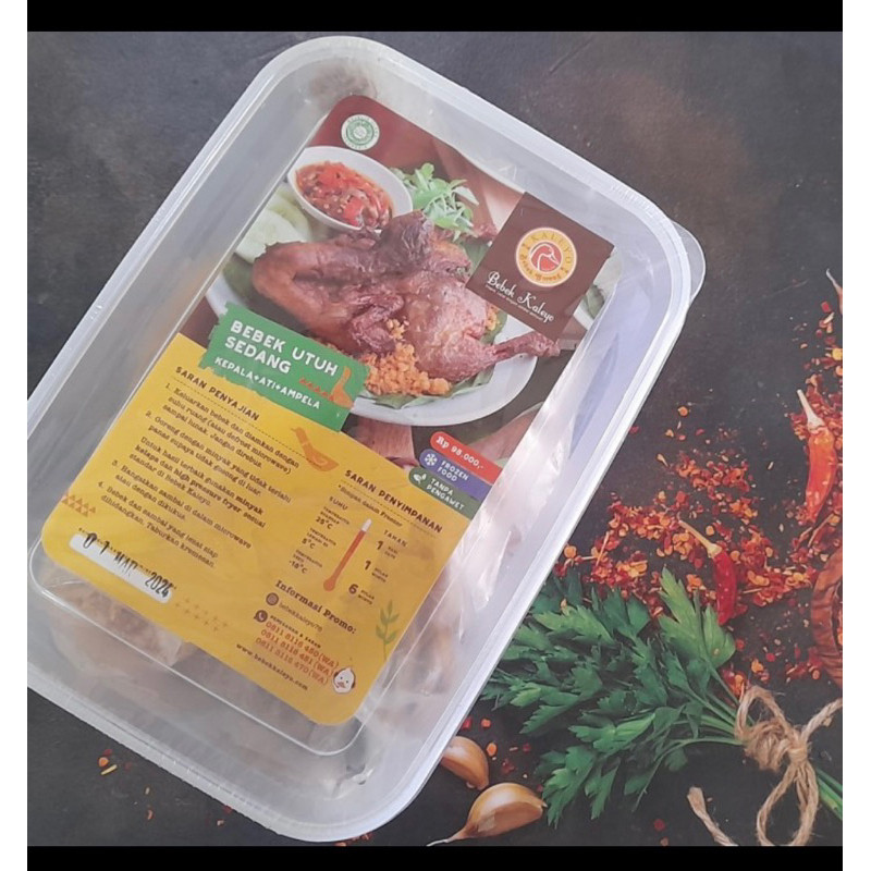 

Bebek kaleyo Utuh Sedang Frozen/ bebek berbumbu siap saji / halal