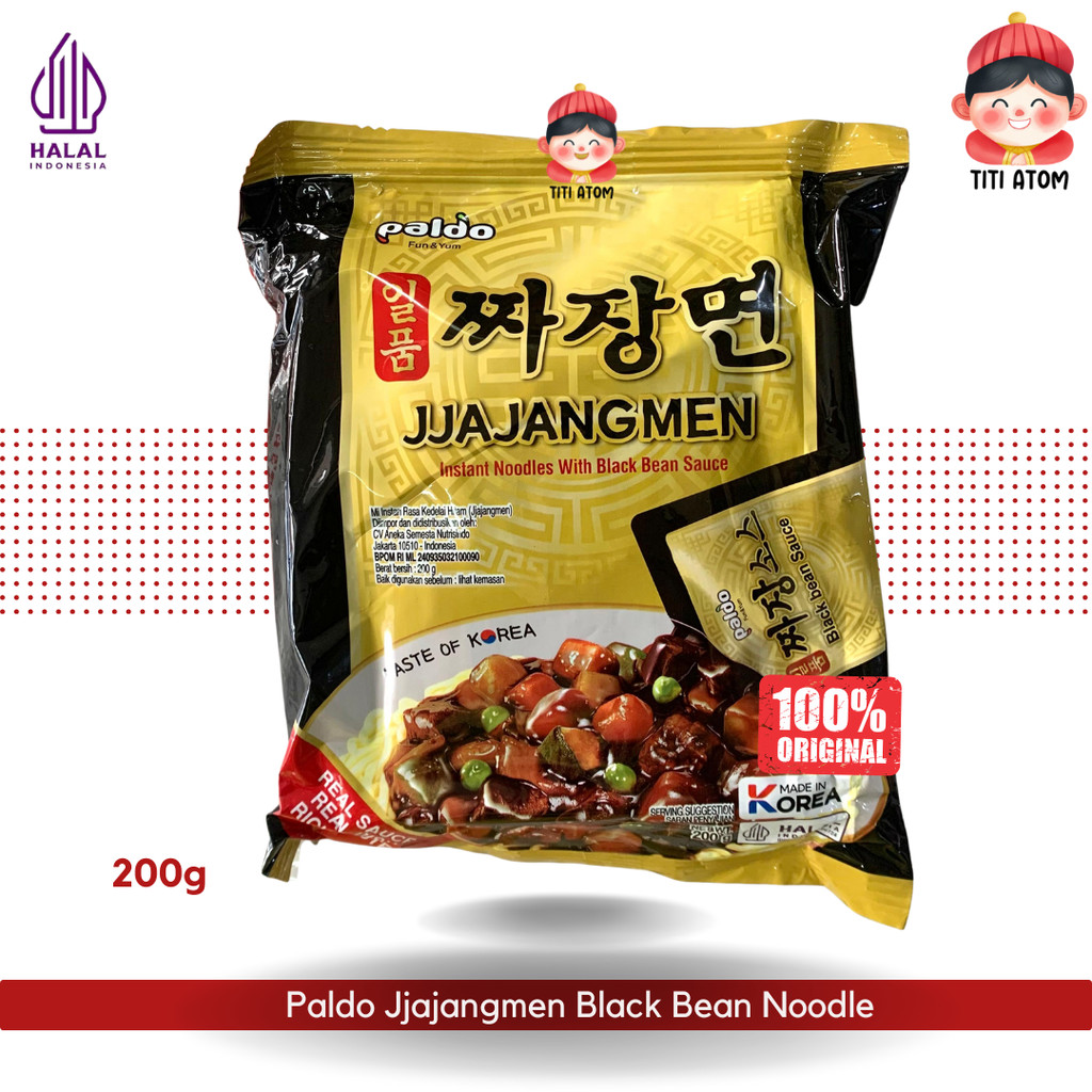 

Paldo Jjajangmen Jjajangmyeon Mie Instan Rasa Kacang Hitam 200g