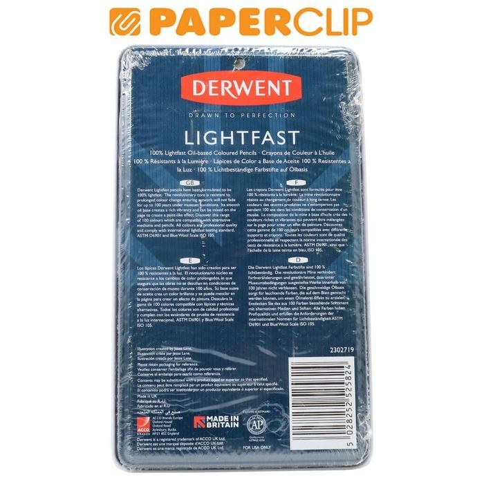 

TERLARIS! PENSIL WARNA DERWENT SET LIGHTFAST 12 TIN 2302719DW