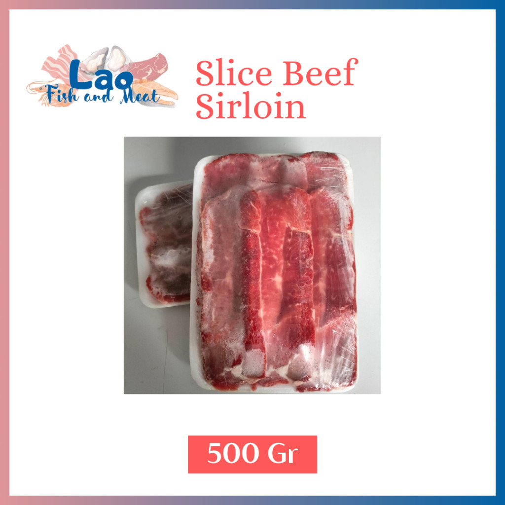 

Slice Beef Sirloin Non Lemak Kemasan 500 Gram